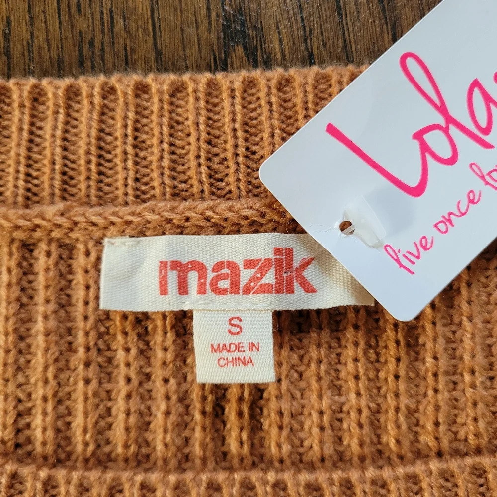 Mazik Colorblock on Tassels Sweater Size Women's Small NEW with Tag - Picture 8 of 9